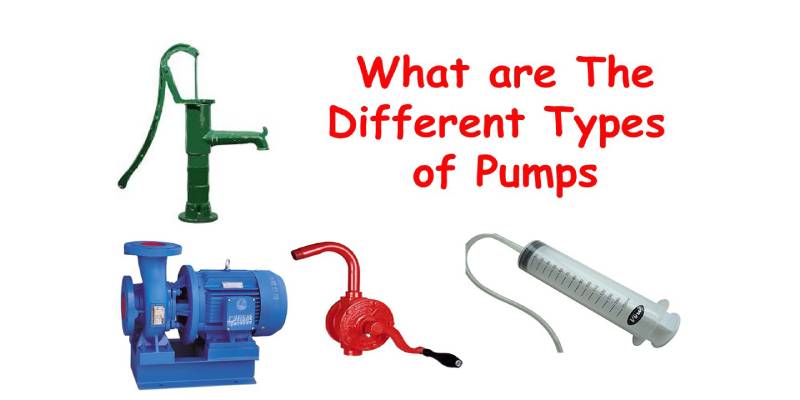 Image That shows Different Types of Pumps