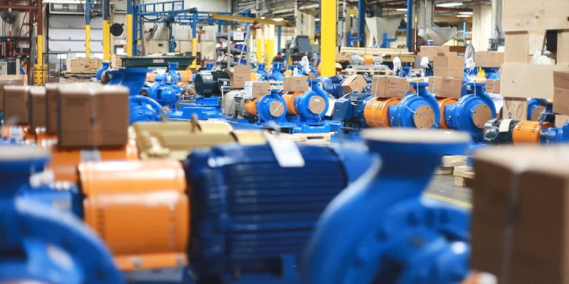 Pump manufacturing process industry.